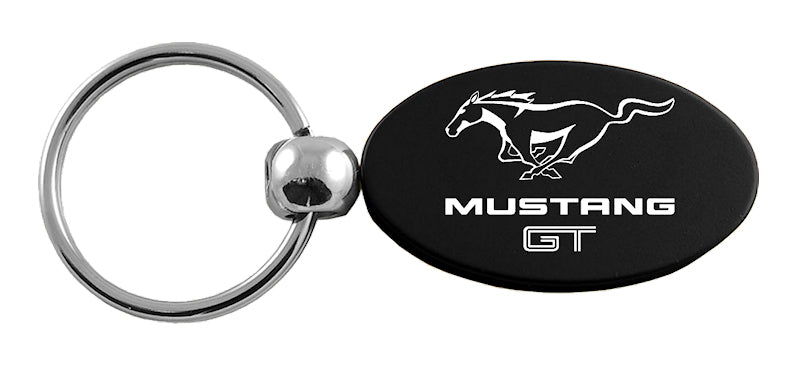 Mustang GT Oval Key Fob - Black