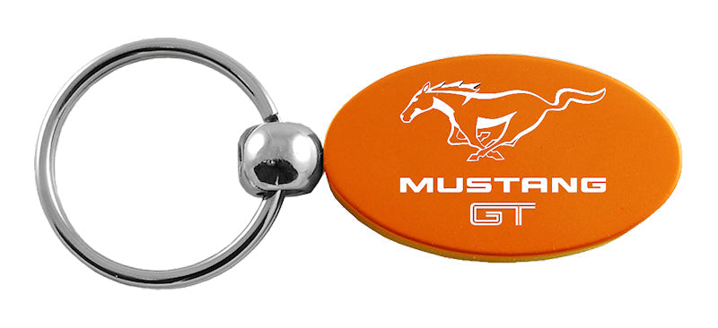 Mustang GT Oval Key Fob - Orange