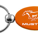 Mustang Oval Key Fob - Orange