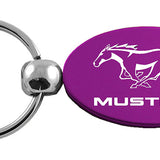 Mustang Oval Key Fob - Purple