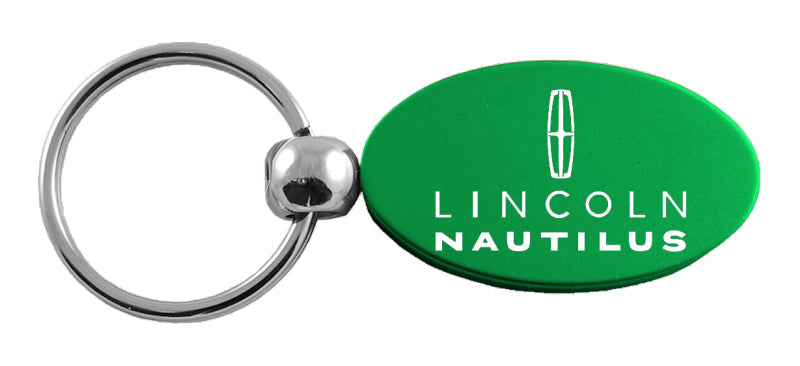 Lincoln Nautilus Oval Key Fob - Green