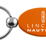 Lincoln Nautilus Oval Key Fob - Orange