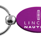 Lincoln Nautilus Oval Key Fob - Purple