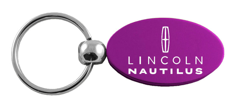 Lincoln Nautilus Oval Key Fob - Purple