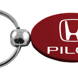 Honda Pilot Oval Key Fob - Burgundy