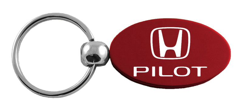 Honda Pilot Oval Key Fob - Burgundy