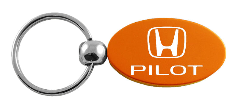 Honda Pilot Oval Key Fob - Orange