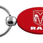 Ram Oval Key Fob - Red