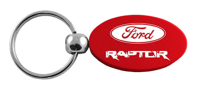 Ford Raptor Oval Key Fob - Red