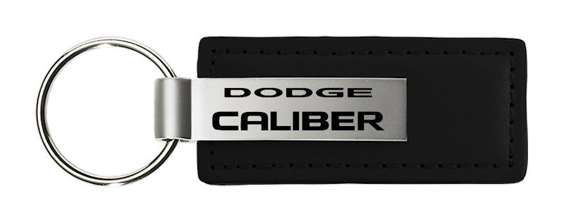 Dodge Caliber Leather Key Fob - Black