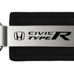 Honda Civic Type R Leather Key Fob - Black