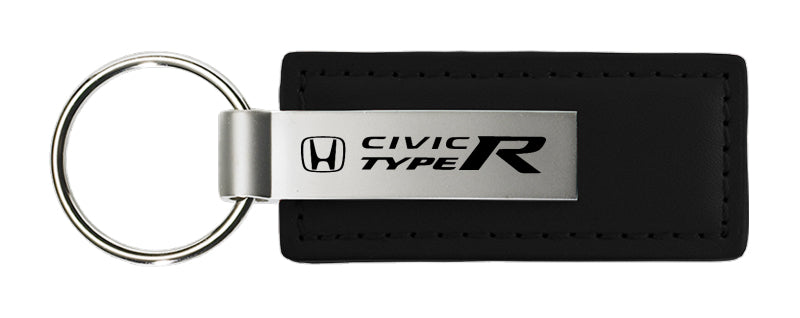 Honda Civic Type R Leather Key Fob - Black