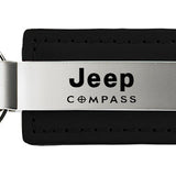 Jeep Compass Leather Key Fob - Black