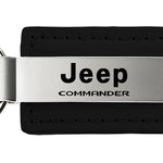 Jeep Commander Leather Key Fob - Black