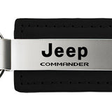 Jeep Commander Leather Key Fob - Black