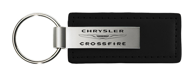 Chrysler Crossfire Leather Key Fob - Black