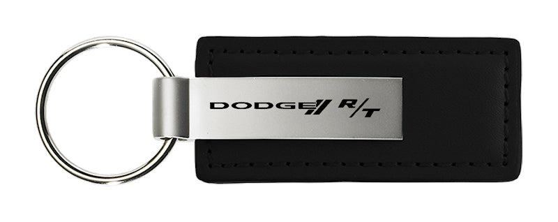 Dodge R/T Leather Key Fob - Black