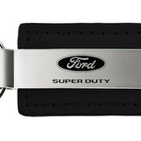 Ford Super Duty Leather Key Fob - Black