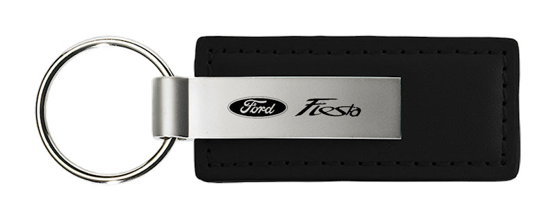 Ford Fiesta Leather Key Fob - Black