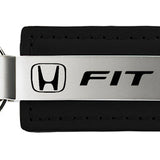 Honda Fit Leather Key Fob - Black