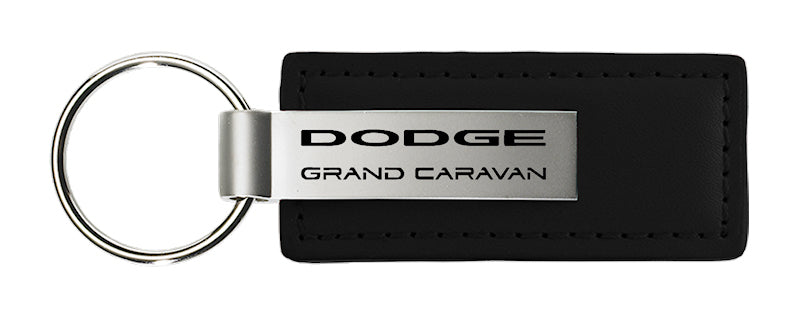 Dodge Grand Caravan Leather Key Fob - Black