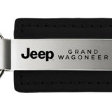 Jeep Grand Wagoneer Leather Key Fob - Black