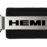 Mopar Hemi Leather Key Fob - Black