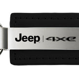 Jeep 4xe Leather Key Fob - Black