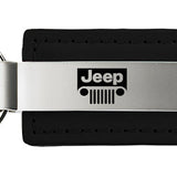 Jeep Grill Leather Key Fob - Black