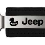 Jeep Duck Leather Key Fob - Black