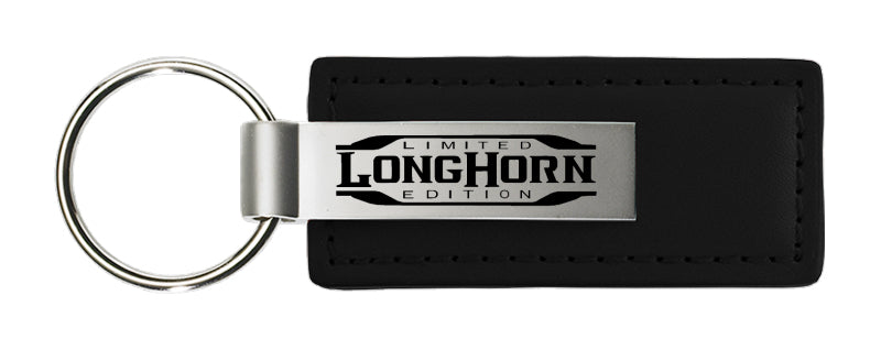 Ram Longhorn Limited Edition Leather Key Fob - Black