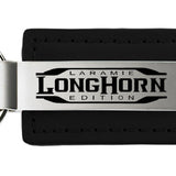 Ram Longhorn Laramie Leather Key Fob - Black