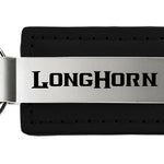 Ram Longhorn Leather Key Fob - Black