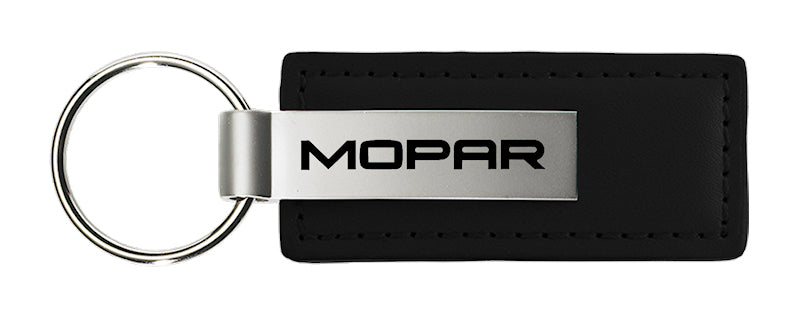 Mopar Leather Key Fob - Black