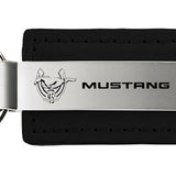 Mustang 45th Anniversary Leather Key Fob - Black