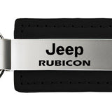 Jeep Rubicon Leather Key Fob - Black