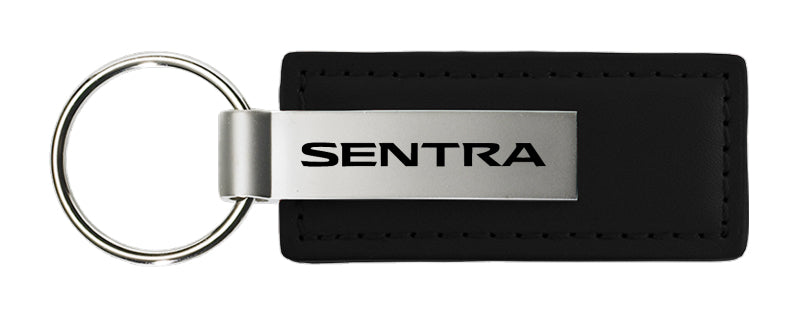 Nissan Sentra Leather Key Fob - Black