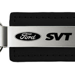 Mustang SVT Leather Key Fob - Black