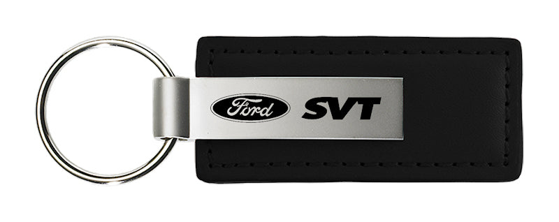 Mustang SVT Leather Key Fob - Black