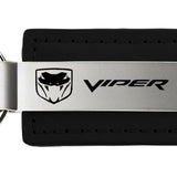 Dodge Viper (Fangs) Leather Key Fob - Black