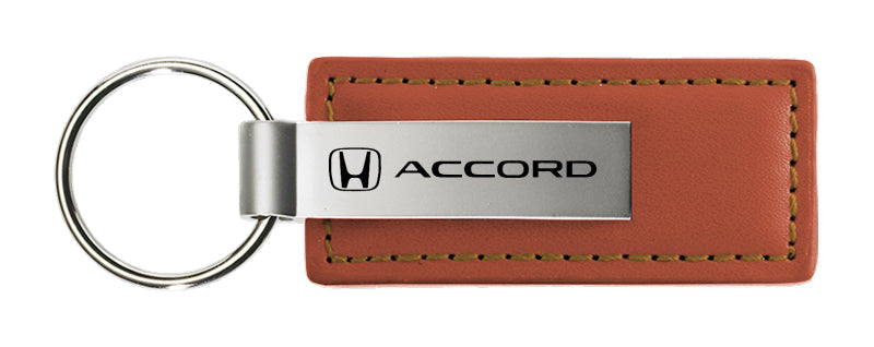 Honda Accord Leather Key Fob - Brown