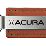 Acura Leather Key Fob - Brown