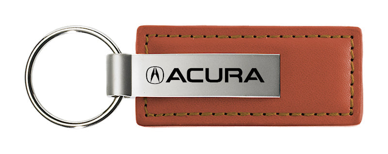 Acura Leather Key Fob - Brown