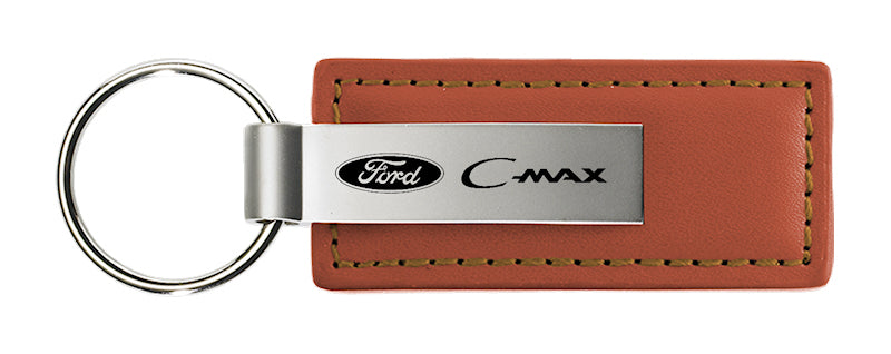 Ford C-Max Leather Key Fob - Brown