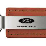 Ford Super Duty Leather Key Fob - Brown