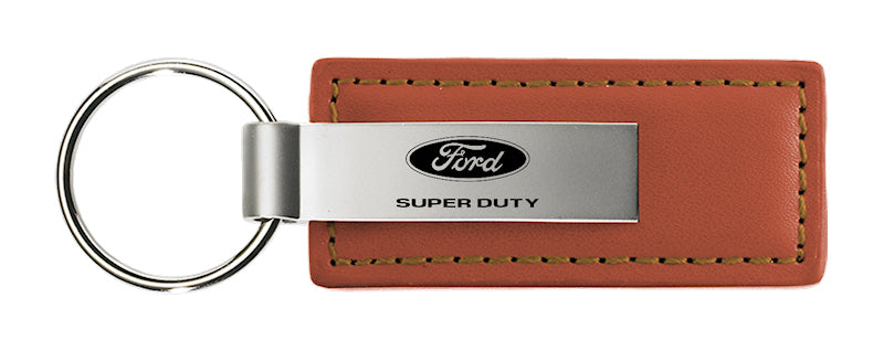 Ford Super Duty Leather Key Fob - Brown