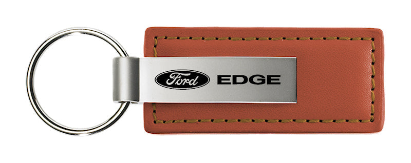 Ford Edge Leather Key Fob - Brown