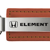 Honda Element Leather Key Fob - Brown