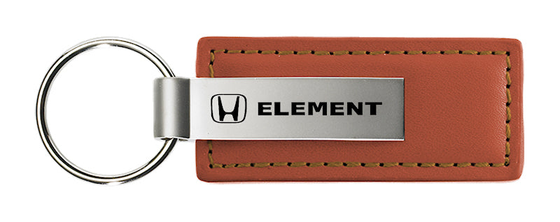 Honda Element Leather Key Fob - Brown