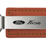 Ford Fiesta Leather Key Fob - Brown